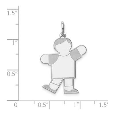 Sterling Silver Kid Pendant – view 3