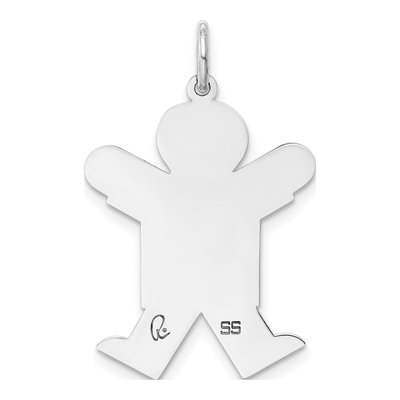 Sterling Silver Kid Pendant – view 4