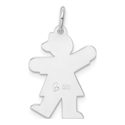 Sterling Silver Kid Pendant – view 4