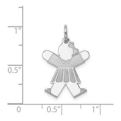 Sterling Silver Kid Pendant – view 3
