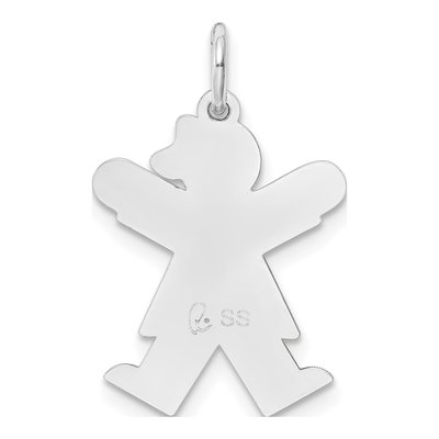 Sterling Silver Kid Pendant – view 4