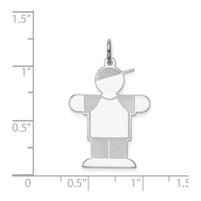 Sterling Silver Kid Pendant – view 3