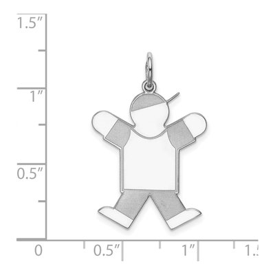 Sterling Silver Kid Pendant – view 3