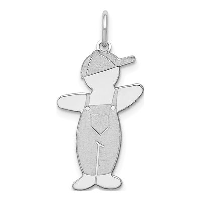 Sterling Silver Pee-Wee Cuddle Boy Charm