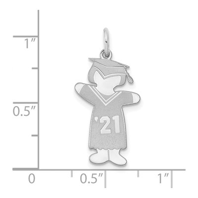 Sterling Silver Class of Girl Charm – view 3