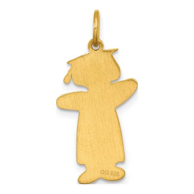 Gold-Plated Sterling Silver Class of Girl Charm – view 4