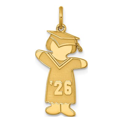 Gold-Plated Sterling Silver Class of Girl Charm