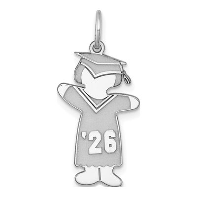 Sterling Silver Class of Girl Charm