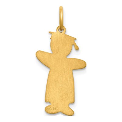 Gold-Plated Sterling Silver Class of Boy Charm – view 4