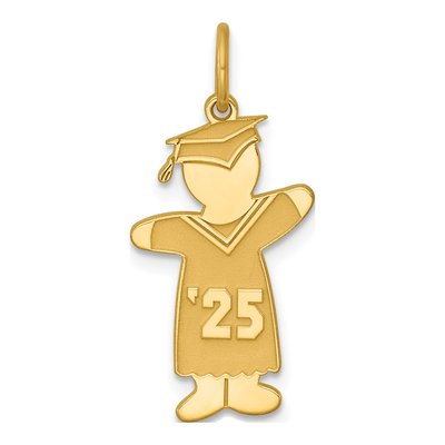 Gold-Plated Sterling Silver Class of Boy Charm