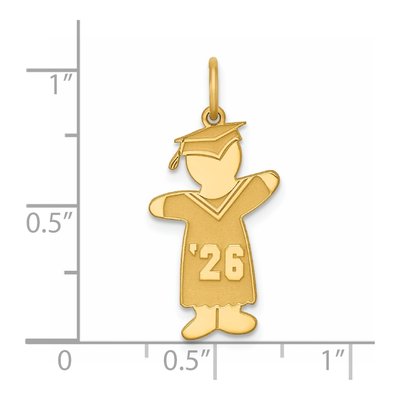 Gold-Plated Sterling Silver Class of Boy Charm – view 5
