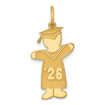 Gold-Plated Sterling Silver Class of Boy Charm