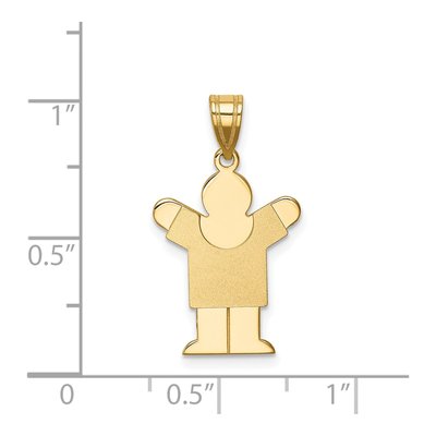 14K Yellow Gold Boy Charm – view 4