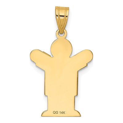 14K Yellow Gold Boy Charm – view 5