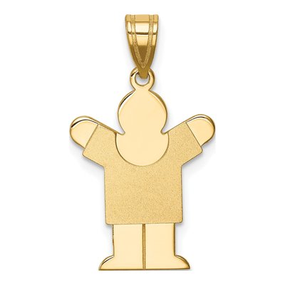 14K Yellow Gold Boy Charm