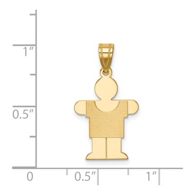 14K Yellow Gold Boy Hugs Charm – view 4