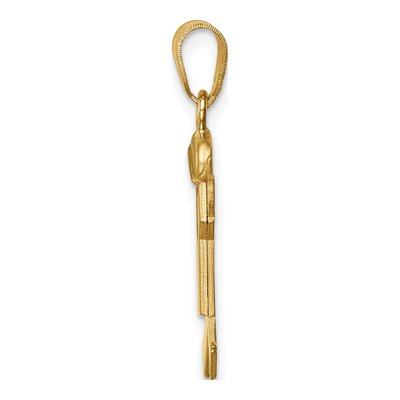 14K Two-Tone Gold Boy Charm – view 3