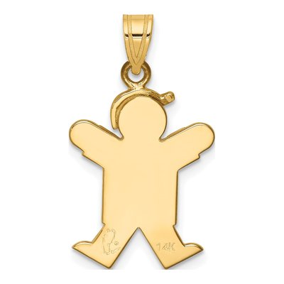 14K Yellow Gold Boy Charm – view 5