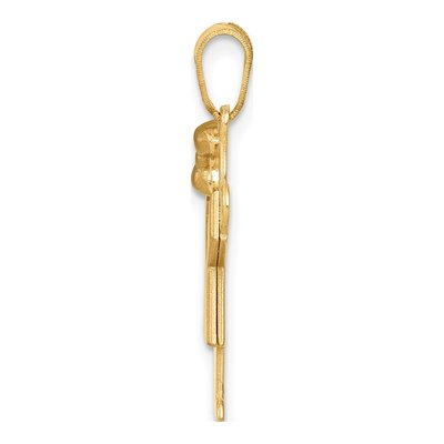 14K Two-Tone Gold Girl Charm – view 3