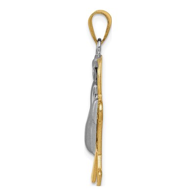 14K Two-Tone Gold Boy Charm – view 3