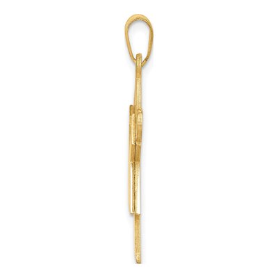 14K Yellow Gold Girl Love Charm – view 3