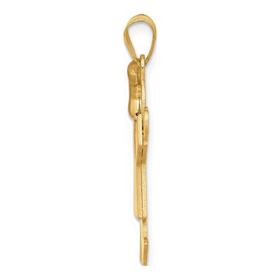 14K Two-Tone Gold Girl Charm – view 3