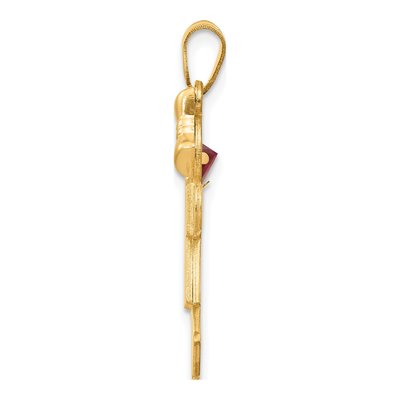 14K Yellow Gold Girl Kiss Charm – view 2
