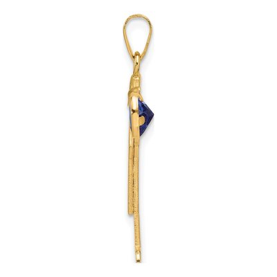 14K Yellow Gold Boy Kiss Charm – view 3