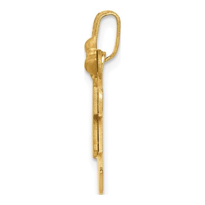 14K Yellow Gold Kids Kiss Charm – view 3