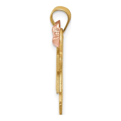 14K Two-Tone Gold Kids Kiss Charm – view 2