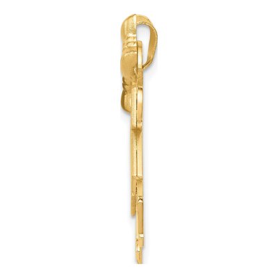 14K Yellow Gold Kids Double Girls Kiss Charm – view 2