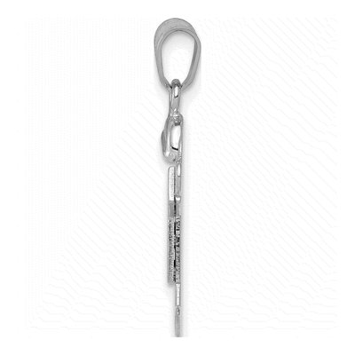 14K White Gold Boy Charm – view 3
