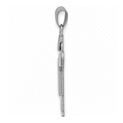 14K White Gold Kids Boy Charm – view 2