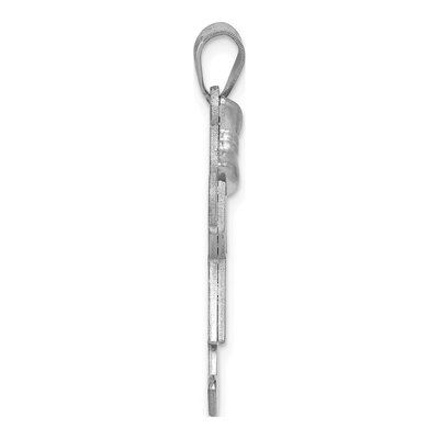 14K White Gold Girl Charm – view 3
