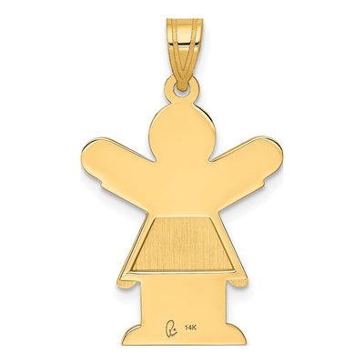 14K Yellow Gold Girl Charm – view 5