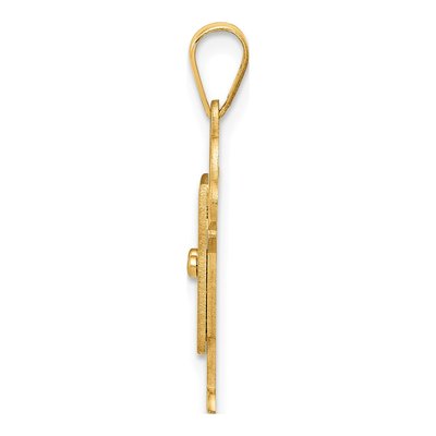 14K Yellow Gold Boy Overalls Charm – view 3