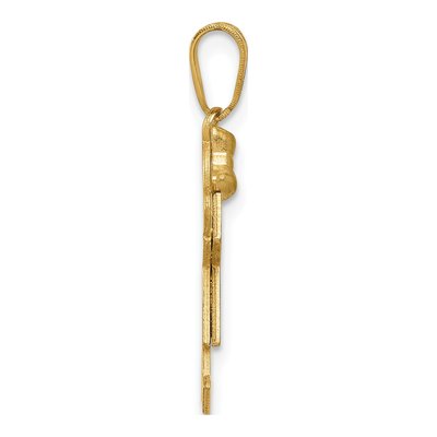 14K Yellow Gold Girl Charm – view 3