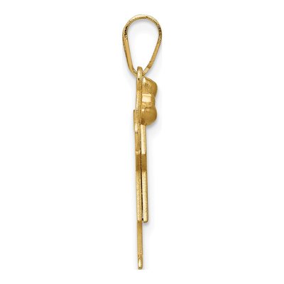 14K Yellow Gold Girl Charm – view 3