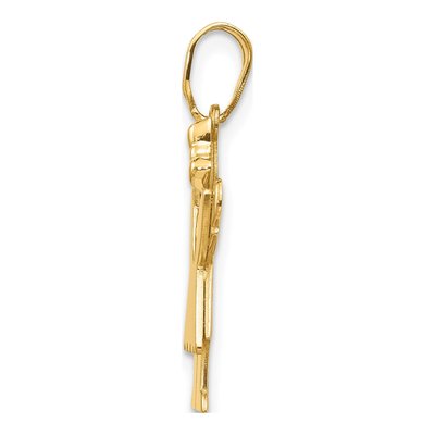 14K Yellow Gold Girl Charm – view 2