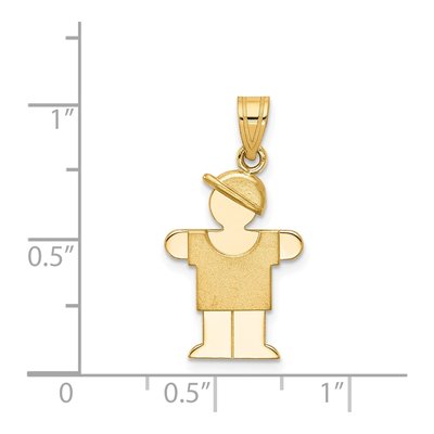 14K Yellow Gold Boy Charm – view 4