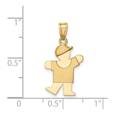 14K Yellow Gold Boy Charm – view 4