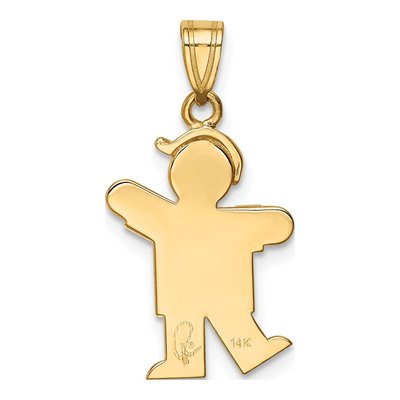 14K Yellow Gold Boy Charm – view 5
