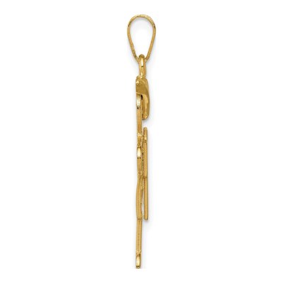 14K Yellow Gold Boy Charm – view 3