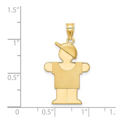 14K Yellow Gold Boy Charm – view 4