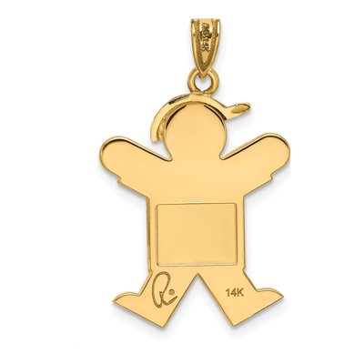 14K Yellow Gold Boy Charm – view 4