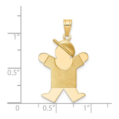 14K Yellow Gold Boy Charm – view 5