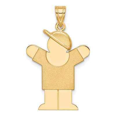 14K Yellow Gold Kids Boy Charm