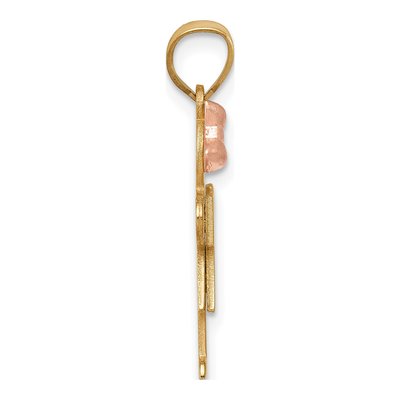 14K Two-Tone Gold Girl Charm – view 3