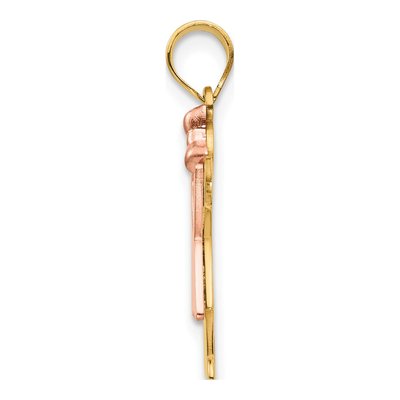 14K Two-Tone Gold Girl Charm – view 3