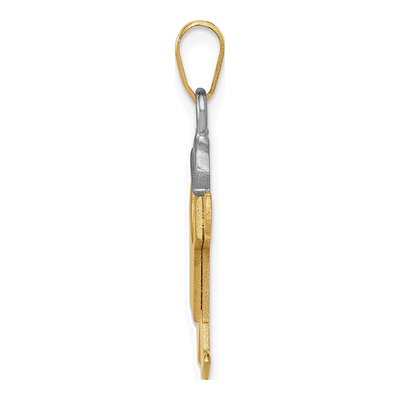 14K Two-Tone Gold Boy Charm – view 3
